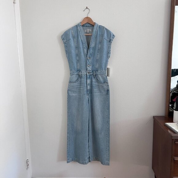 Etica Celestine Wide Leg Jumpsuit in Mountain Air NWT - Picture 3 of 11